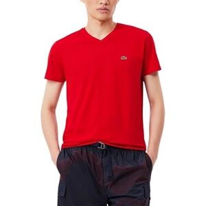 Lacoste Red Short Sleeve Tee